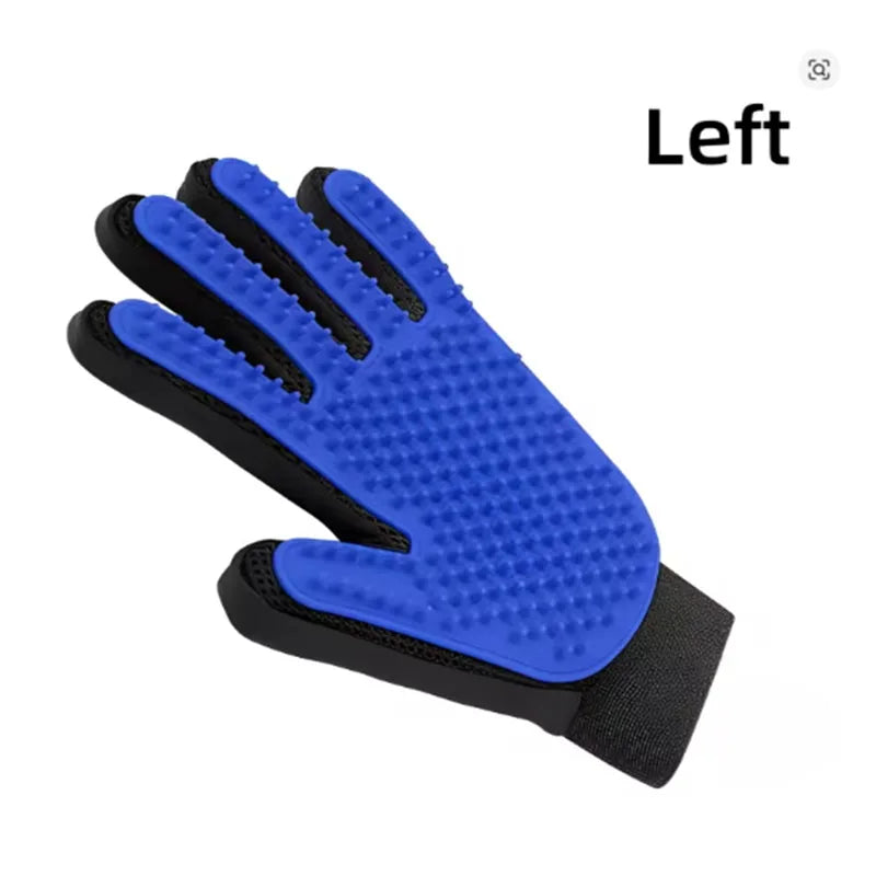 Pet Hair Glove Comb Pet Dog Cat Grooming Cleaning Glove Deshedding Hair Remover Massage Brush Animal Supplies Cat Accessories